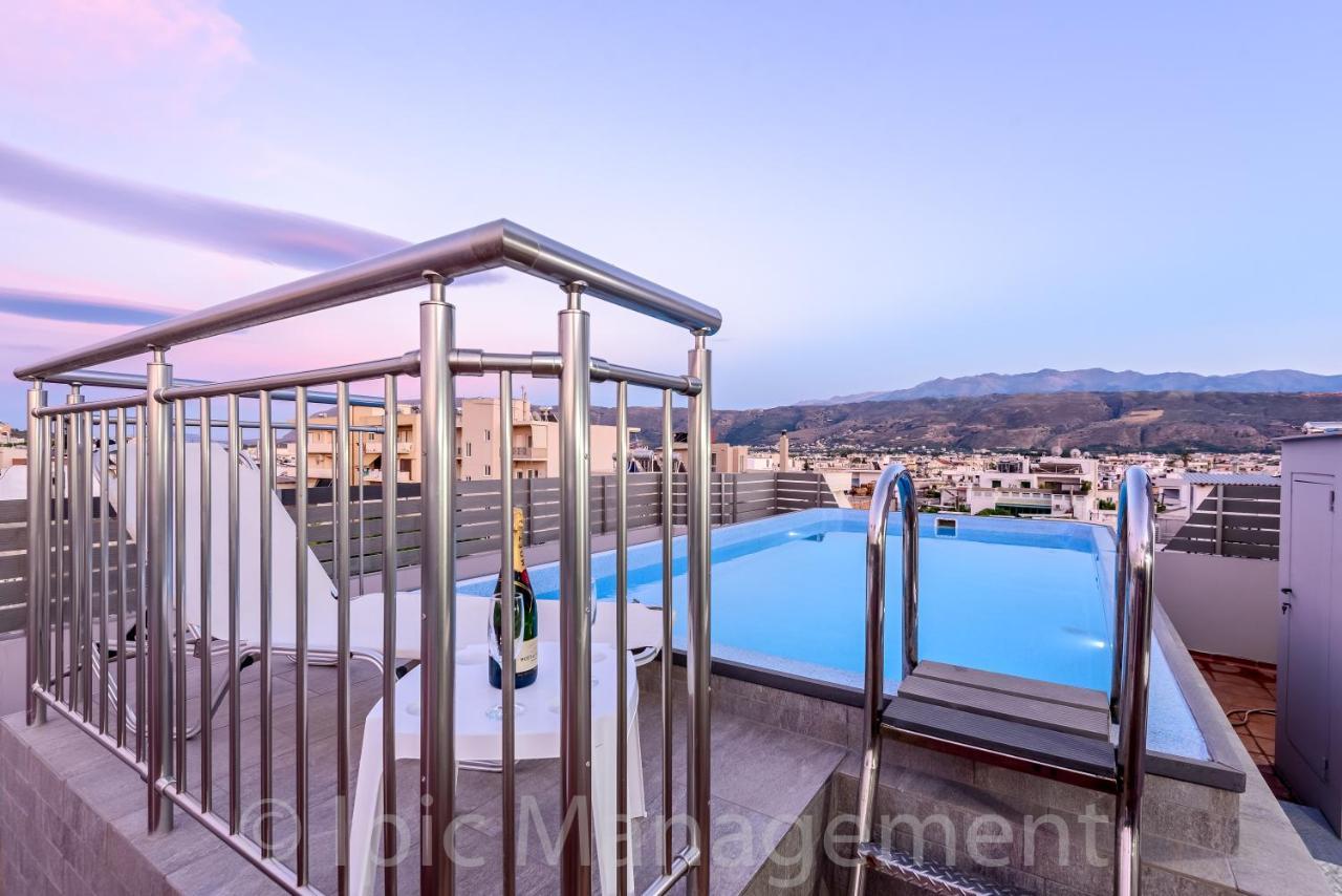 Elegant 2Br Apt Rooftop Pool & Walk To Old Town Chania (Crete) Exterior photo